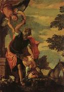 VERONESE (Paolo Caliari) The Sacrifice of Abraham oil on canvas